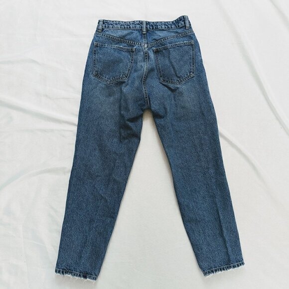 Straight Leg 100% Cotton Zara Jeans Women's Size 6 Distressed - Picture 5 of 6